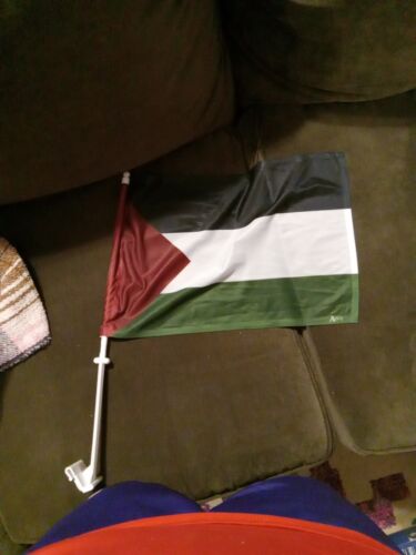 Single Palestine Country Car Window Vehicle 12"x18" Flag - Afbeelding 1 van 1