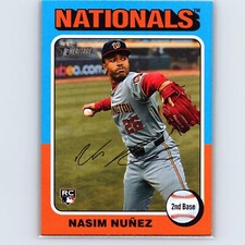 2024 Heritage High Number Nasim Nunez Base RC #687 Washington Nationals