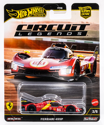 ホットウィール (4点) フェラーリ 499P×2、ラ・フェラーリ×2 2025 Hot Wheels Car Culture Circuit Legends #2 Ferrari 499P RED