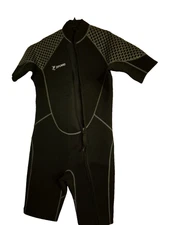 Zifumei  Shortie Wet Suit Mens Sz Larg Short Sleeve 4 Way Stretch Neoprene Nylon