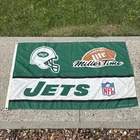 Vintage 1998 Miller Lite Beer NY New York Jets NFL Football Flag Banner 58”x35”