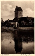 Rothenburger Tor Dinkelsbuhl Germany Postcard