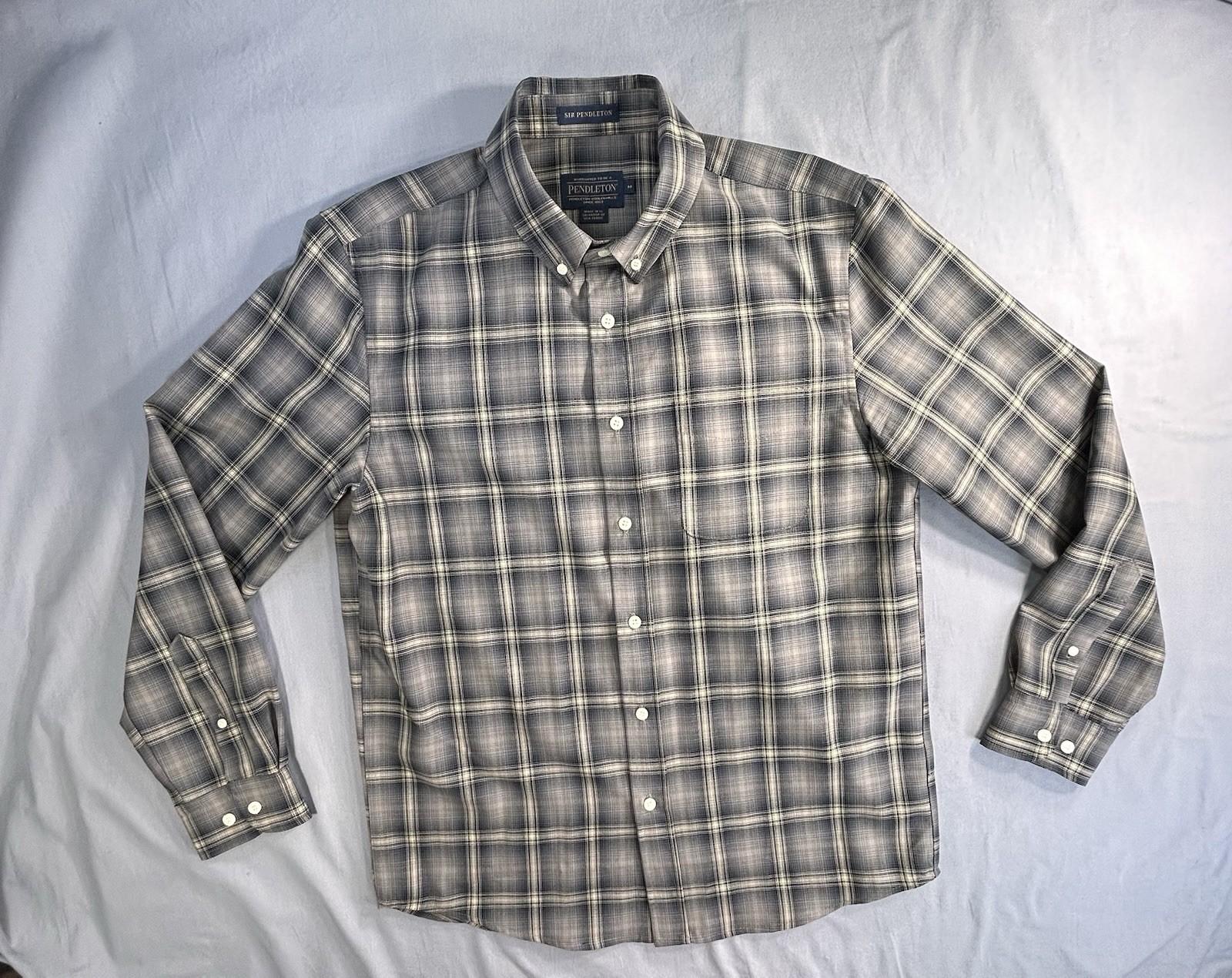 Pendleton Brown Button Down Long Sleeve Shirt Men… - image 1
