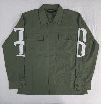 Black Scale Milatary Olive Button Up Longsleeve Shirt Men's M (BLVCK SCVLE)