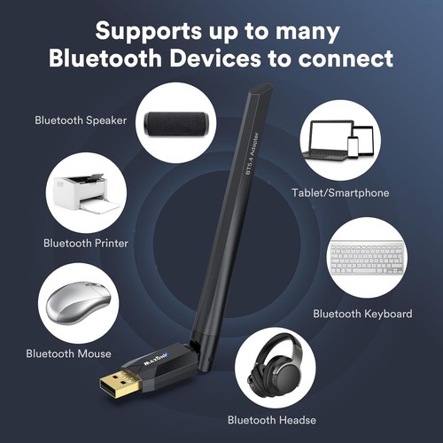 Maxuni USB Bluetooth Dongle 5.4 EDR Adapter for Desktop/ Laptop etc - 第 5/5 張圖片