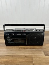 Vintage Sony CFM-130 Portable AM/FM Radio Cassette Player/Recorder Tested Works