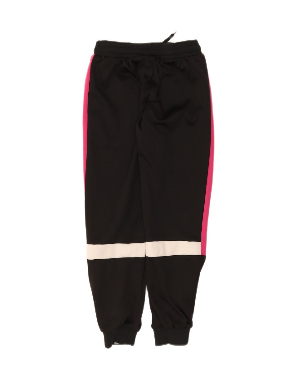 ELLESSE Girls Tracksuit Trousers Joggers 12-13 Years  Black Colourblock BP06 image 2