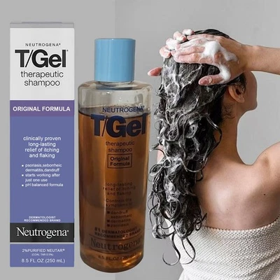 Neutrogena T/Gel Therapeutic Shampoo for Flaky Itchy Scalp Anti-Dandruff 250ML😍