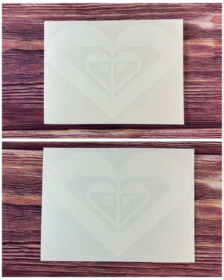 Computer Window Decals Vintage Roxy Sticker Decal Lot 5 Pc Surf Y2K Floral Heart Logo NOS OG ...
