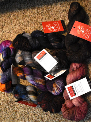 7 Zen Yarn Garden Superfine Fingering  Hanks - Superwash Merino/Nylon