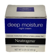 Neutrogena Deep Moisture Night Cream Moisturizer 2.25 oz Discontinued
