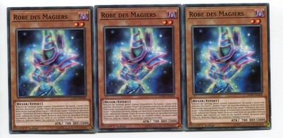 Yu-Gi-Oh! Robe des Magiers Common Playset (3 Stück) Set 67