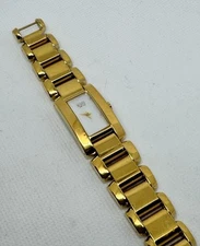 ESQ Esquire Swiss Quartz women gold tone bracelet watch 100630 MOP dial 