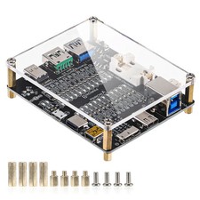 USB Cable Tester Board USB Cable Checker Data Wire with Acrylic Case w/ battery