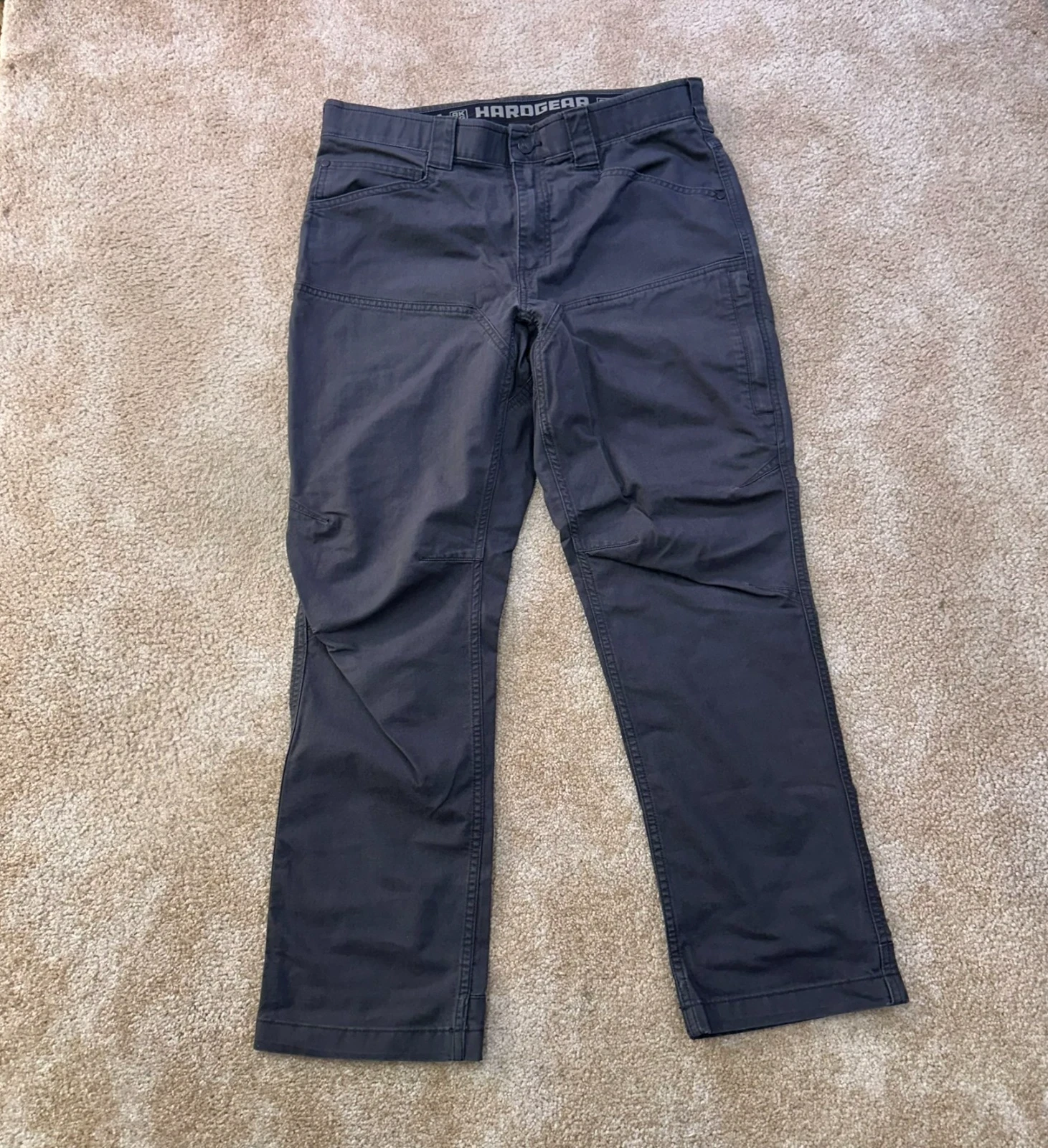 Duluth Alaskan Hardgear Stone Run Pants Mens 34x30 gray stretch 91304