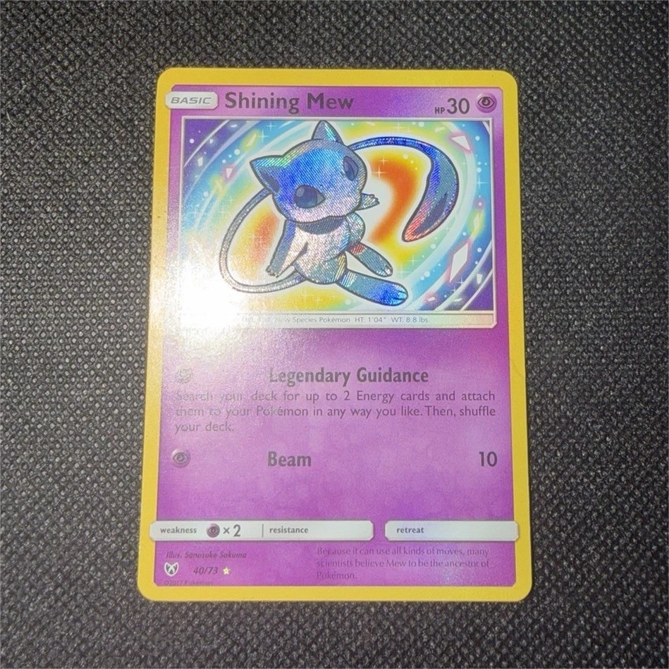 Mew Pokémon TCG Shining Legends Individual Collectible Card Game