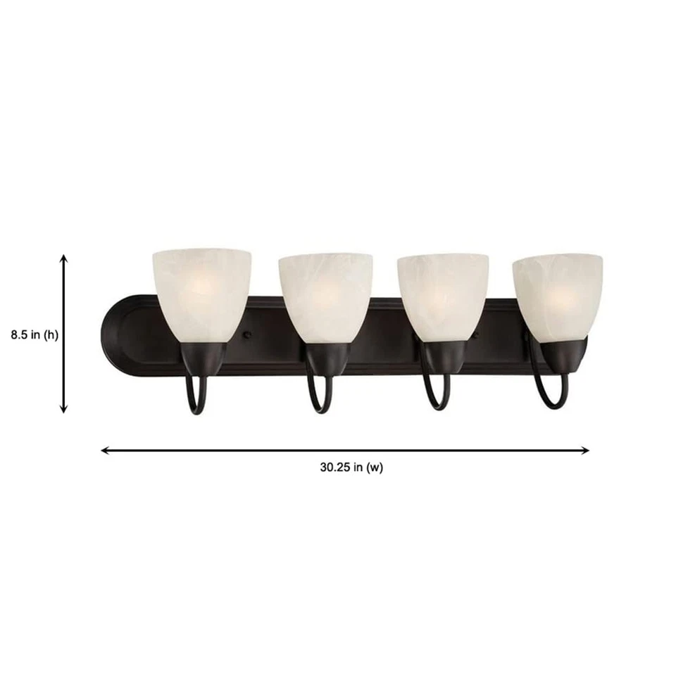 15005-4B-34 Torino 4 Light Bath Bar, Oil Rubbed Bronze - Изображение 3 из 3