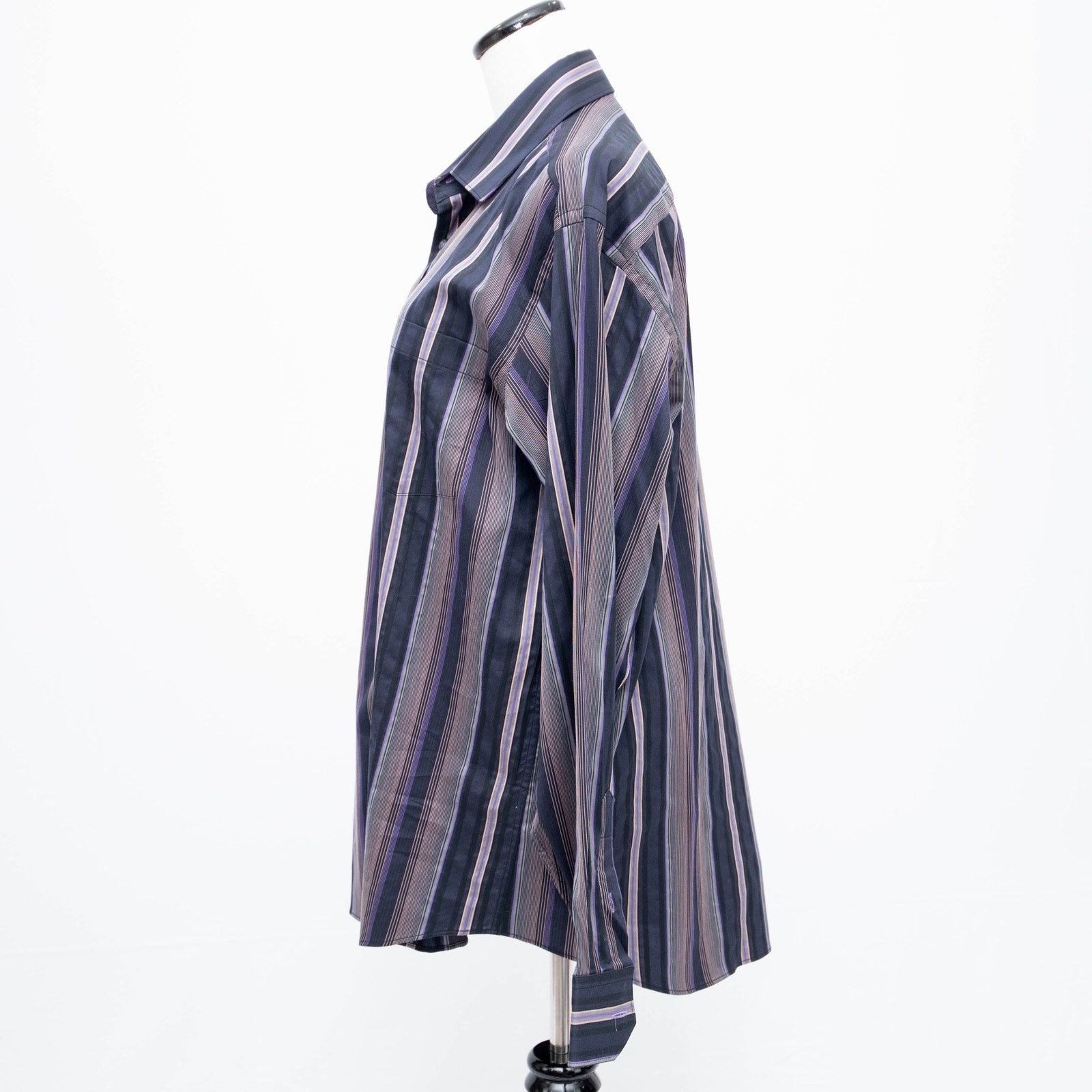 Bugatchi Multi-Color Striped Button Down Shirt Si… - image 2