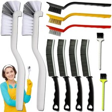 11Pcs Crevice Cleaning Brush,Gap Cleaning Brush with Long Handle,Small Gap Cl...
