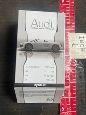 Coche modelo diecast Kyosho 1/64 Audi R8 Spyder plateado Audi Minicar Collection 2