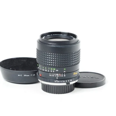 Minolta 35mm f1.8 MC W Rokkor-HH enfoque manual peeling lente recubrimiento... - Imagen 1 de 4