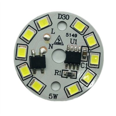 5x PCB-Platine AC 220V SMD 2835 Leucht perlen LED-Chip Glühbirne Glühbirnen-Chip
