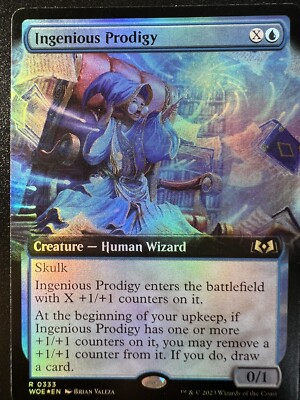 Mtg Wilds Of Eldraine WOE— Ingenious Prodigy — Borderless FOIL —NM | eBay