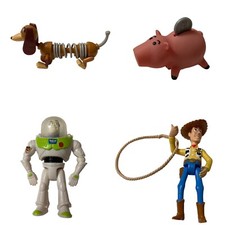 4 Vintage Burger King Toys TOY STORY Woody, Buzz Lightyear, Hamm  Slinky