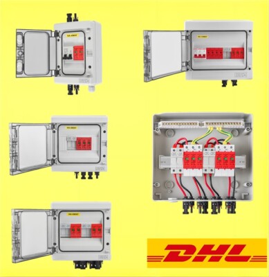 Solar Anschlusskasten PV DC 1-2-3-4 Strings Überspannungsschutz Solarpanel DHL