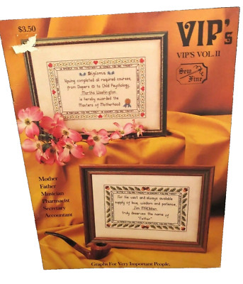 Vintage VIP's Vol II Cross-Stitch Pattern Book, Graphs for Very Important People