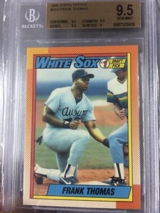 Frank Thomas 1990 Topps Tiffany #414 Base Price Guide - Sports