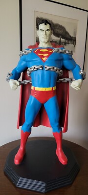 ULTRA RARE* 2000 Warner Bros Studio 2 FT SUPERMAN W/ CHAIN 26