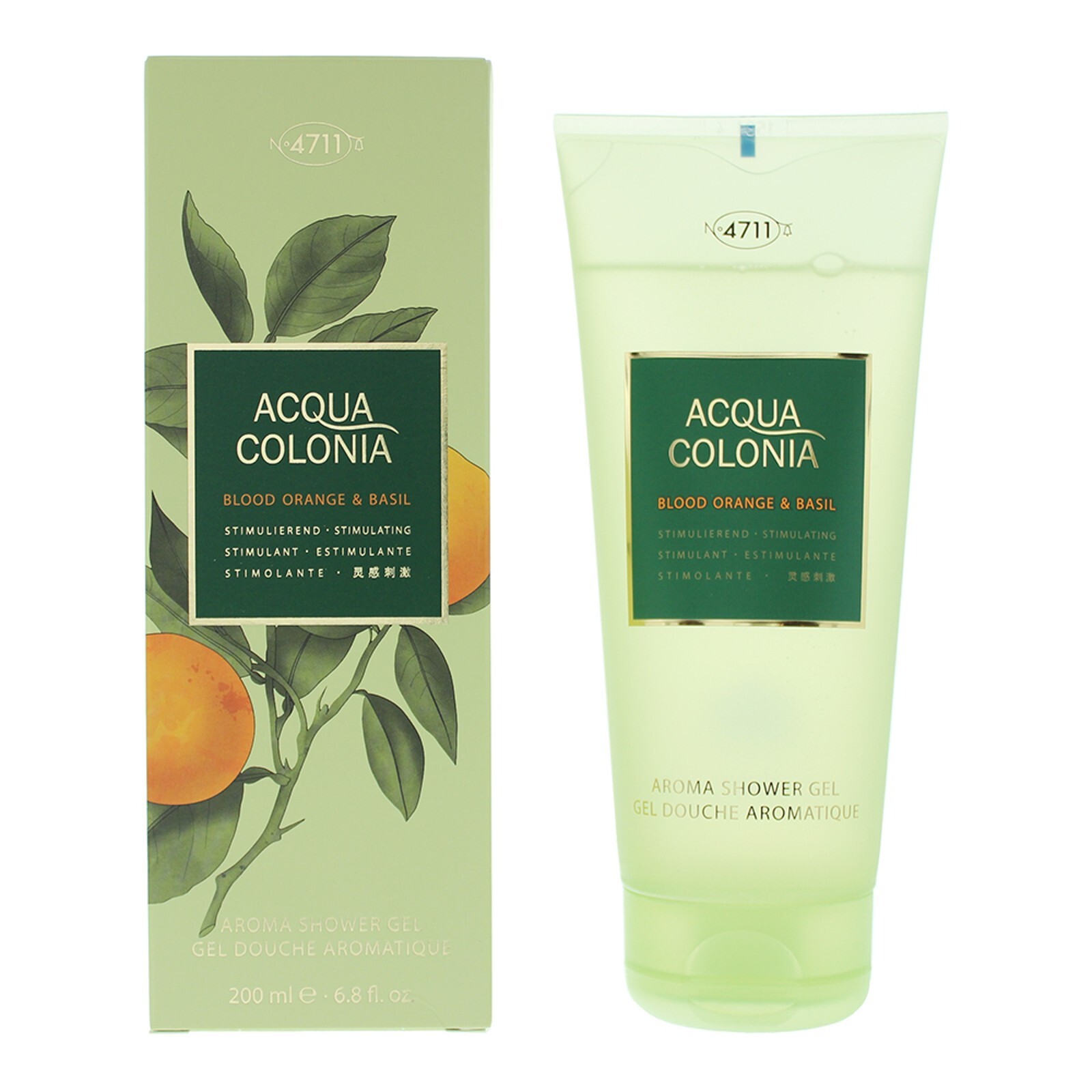 Acqua Colonia by 4711 Blood Orange & Basil 200ml Body Shower Gel Stimulating