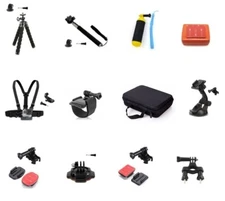 32 Piece Accessories Kit for GoPro / Insta360 / Osmo Action 3 & 4 / SJCAM