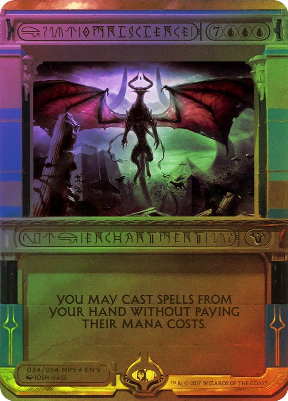 Omniscience Masterpiece Series: Amonkhet Invocations Foil for sale ...