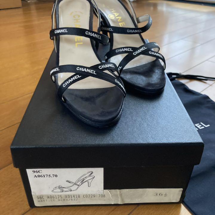 CHANEL 96C Sandal 36.5 Nero Black authentic Women from JP | eBay CHANEL 96C Sandal 36.5 Nero Black authentic Women from JP | eBay