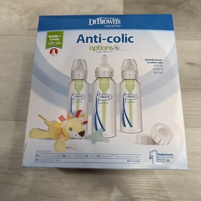 Dr. Brown's Anti-Colic Options+ Narrow Baby Bottle Newborn Gift Set - 0-6m -
