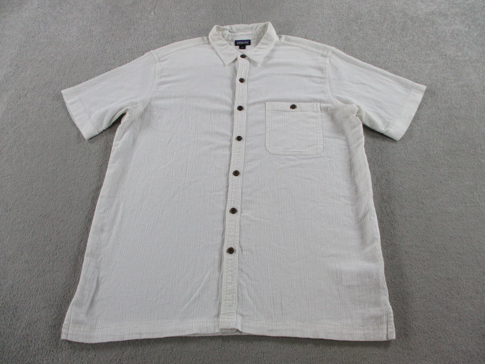 patagonia a/c button up organic cotton short sleeve woven shirt
