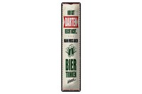 Blechschild Spruch 10X46Cm Nur Gut Darten Reicht Nicht Muss Bier Trinken