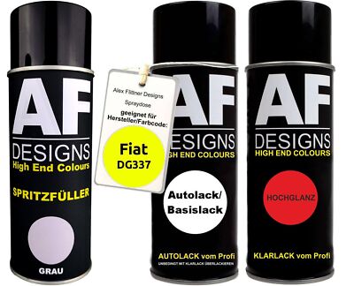 Spritzfüller Set für Fiat DG337 Amarelo Citrus Klarlack Spritzfüller Grundierung