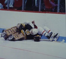 ACTION HOCKEY PHOTO PRINT  BOCTON BRUINS  GOALIE PAT RIGGINS