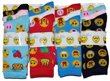 3,6 Pairs Women Ladies Girls Emoji Socks Icons Cartoon Colour Design Socks UK4-7