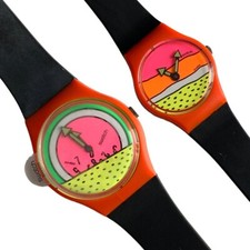 SWATCH Art Special Breakdance Keith Haring Limited Edition Lot of two watches
