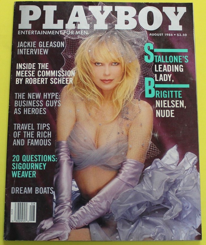 PLAYBOY AUGUST 1986 - PLAYMATE AVA FABIAN - (MISSING CENTERFOLD)