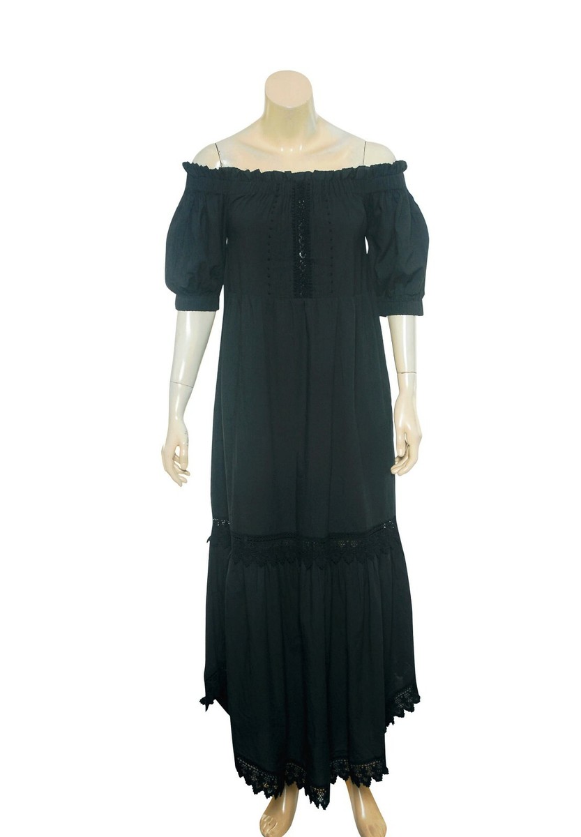 ① Roche Dress S 4 Women's Casual Sleeveless Off Shoulder Tiered