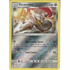 POKEMON CARD REVERSE HOLO ESCAVALIER 142/236 NO 589 CAVALRY POKEMON TCG CCG