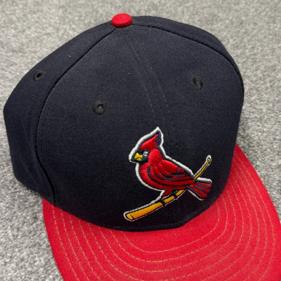 St. Louis Cardinals Hat Cap Fitted 7 3/4 New Era Blue MLB Baseball Vintage USA - Image 3 of 4