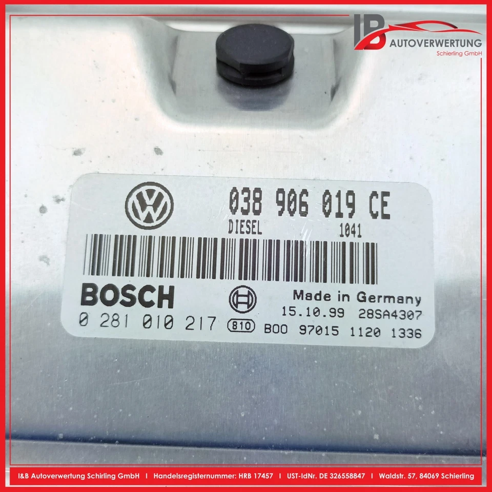 KIT CENTRALINA MOTORE VW PASSAT VARIANT (3B5) 1.9 TDI 038906019CE 4B0905851A - Immagine 4 di 4