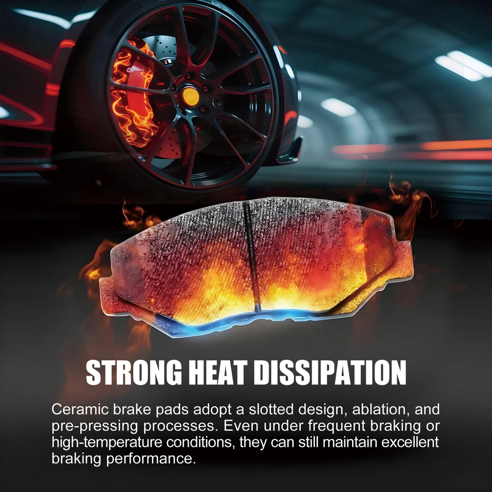 Front Brake Pads for Ford Excursion F-250 Super Duty F-350 Super Duty - Изображение 2 из 4