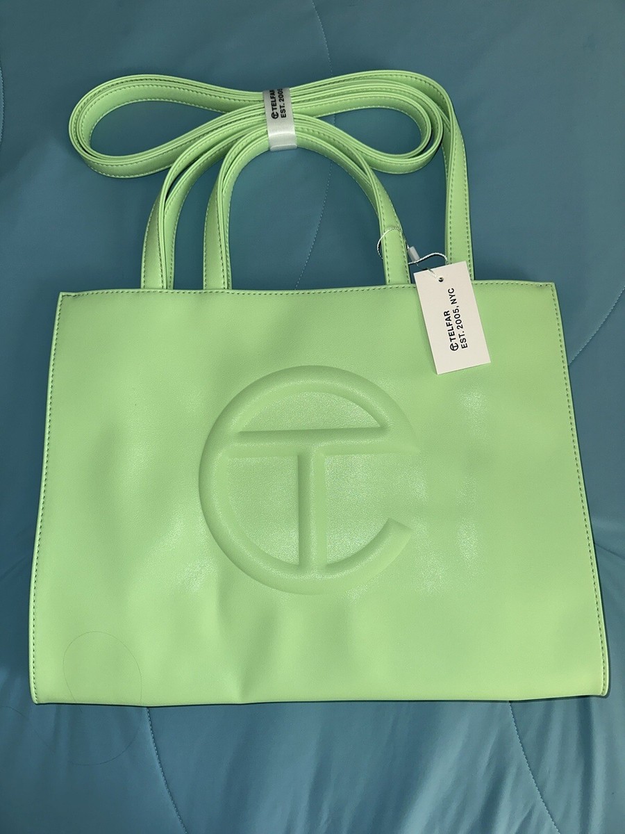 NWT Telfar Medium Size Shopping Bag Double Mint 2000154450018|